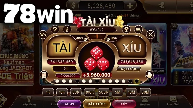 Hướng dẫn chơi tài xỉu casino Sicbo cho người mới mẹo dễ thắng từ 78WIN